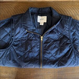 Old Navy Dark Blue Quilted Vest